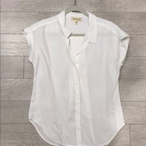 Anthropology white blouse